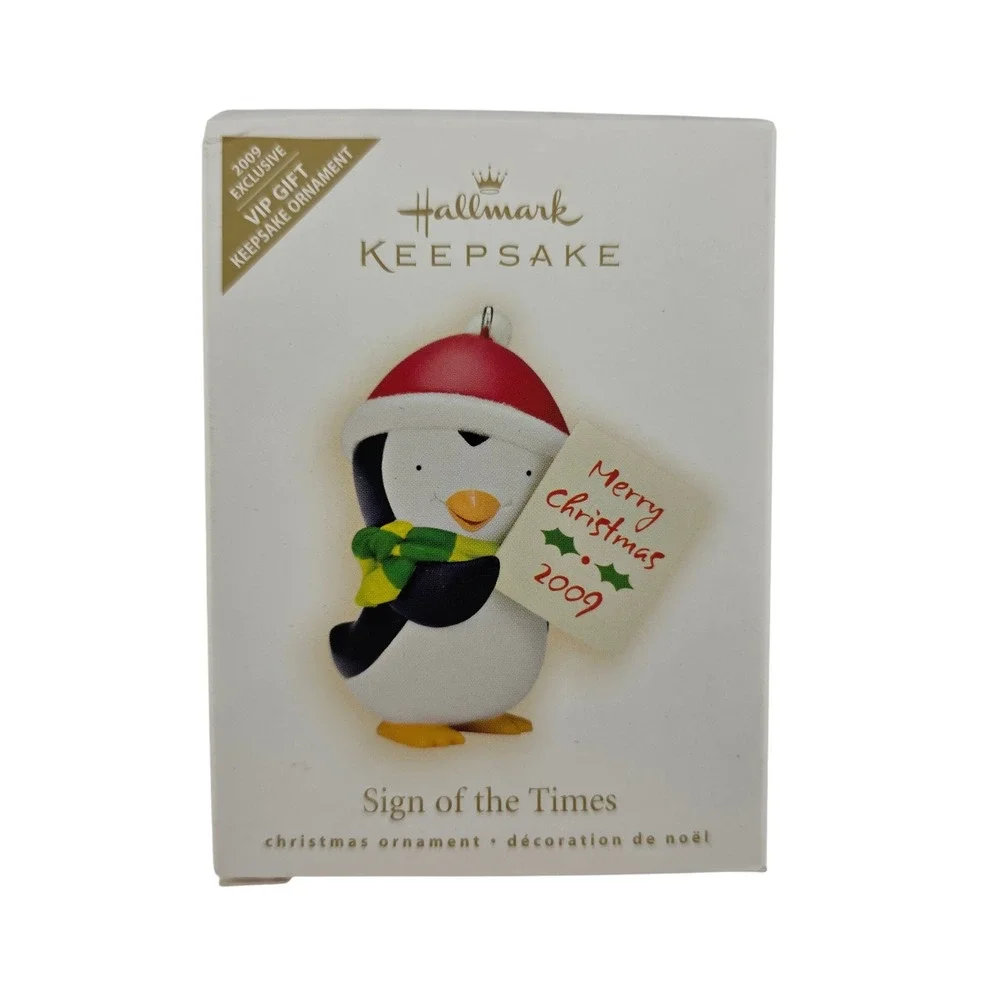 Hallmark Keepsake Sign‎ of the Times 2009 VIP Gift Ornament With Packaging